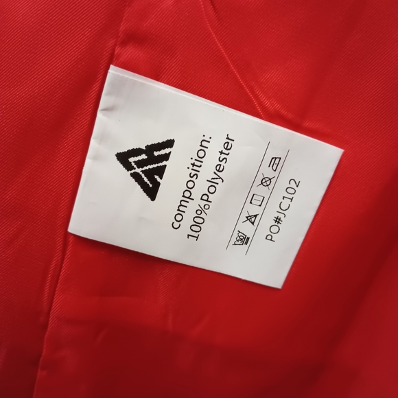 New Geek Lightning Red Single Button Dual Vent Blazer Sportcoat Size Large - Picture 3 of 14